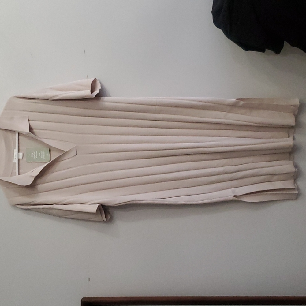 H&M cream colored midi dress